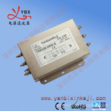 high performance three phase double stage EMI noise rfi filter
